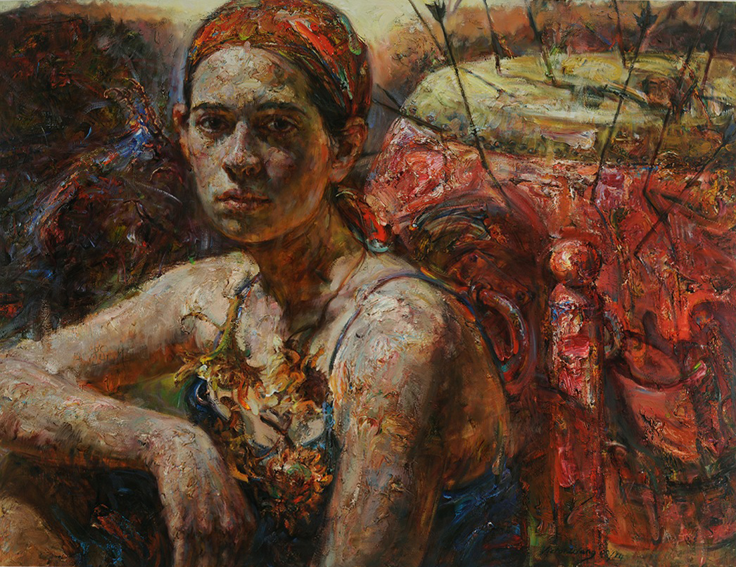 Memoir of the Drum , 2009/2014 oil on canvas 48 1/2" x 63 1/4"