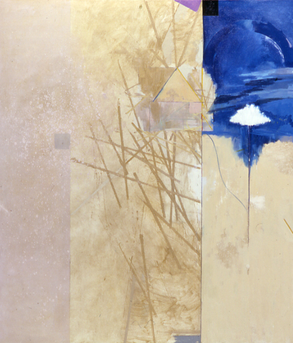 Doug Salveson Garden Wall 156 , 1991 oil on canvas 77 1/8" x 67 1/8"