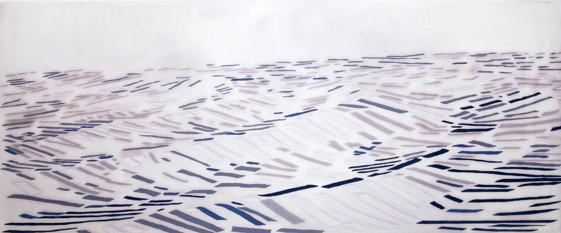 Suzanne Caporael Long Water , 2006 woodcut, lithography, etching, 6/30 25" x 45"