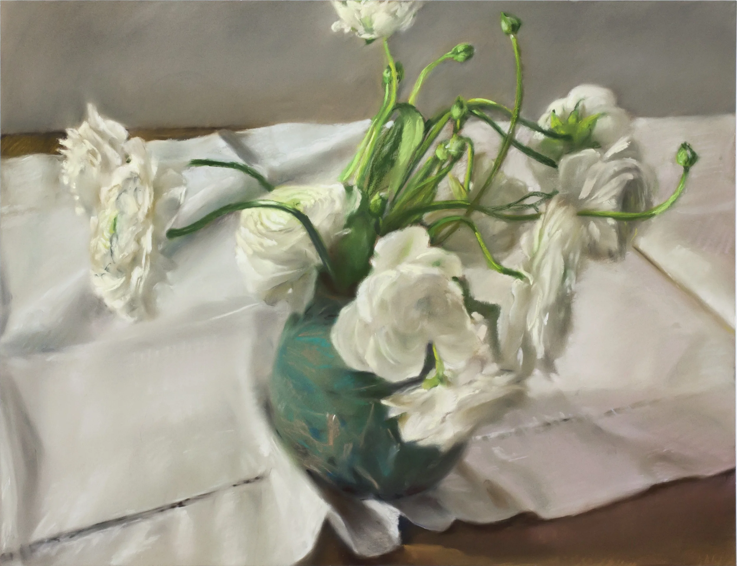Mary Joan Waid, "White," 2013 pastel on paper 30 1/2" x 36 1/2"