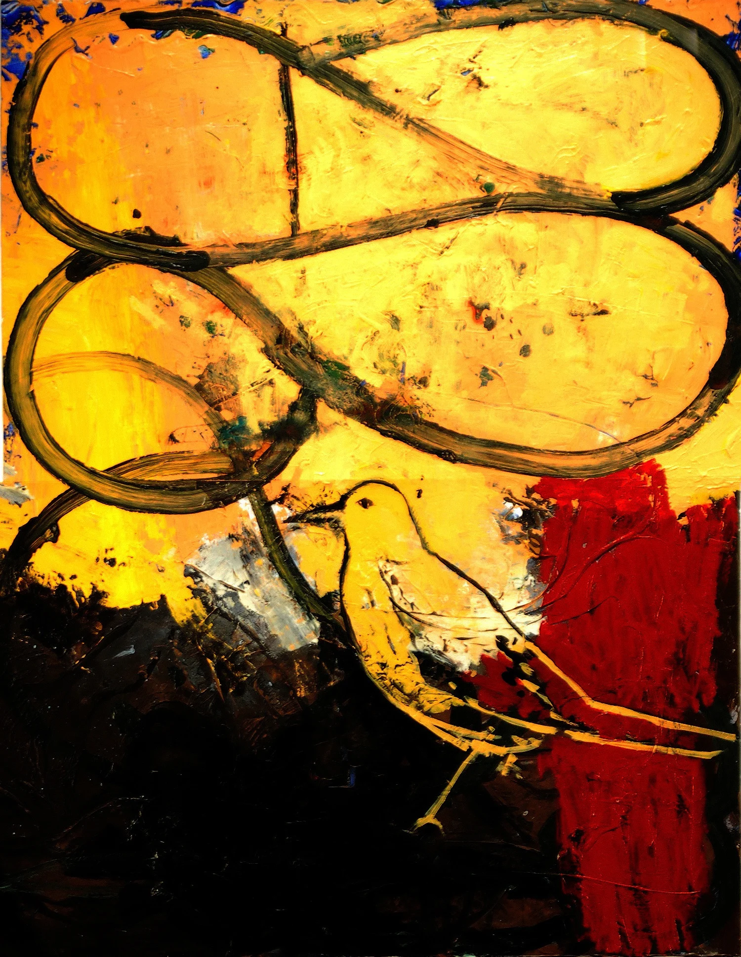 Doug Salveson, "Knollcrest," 2007 acrylic on paper 42" x 34"