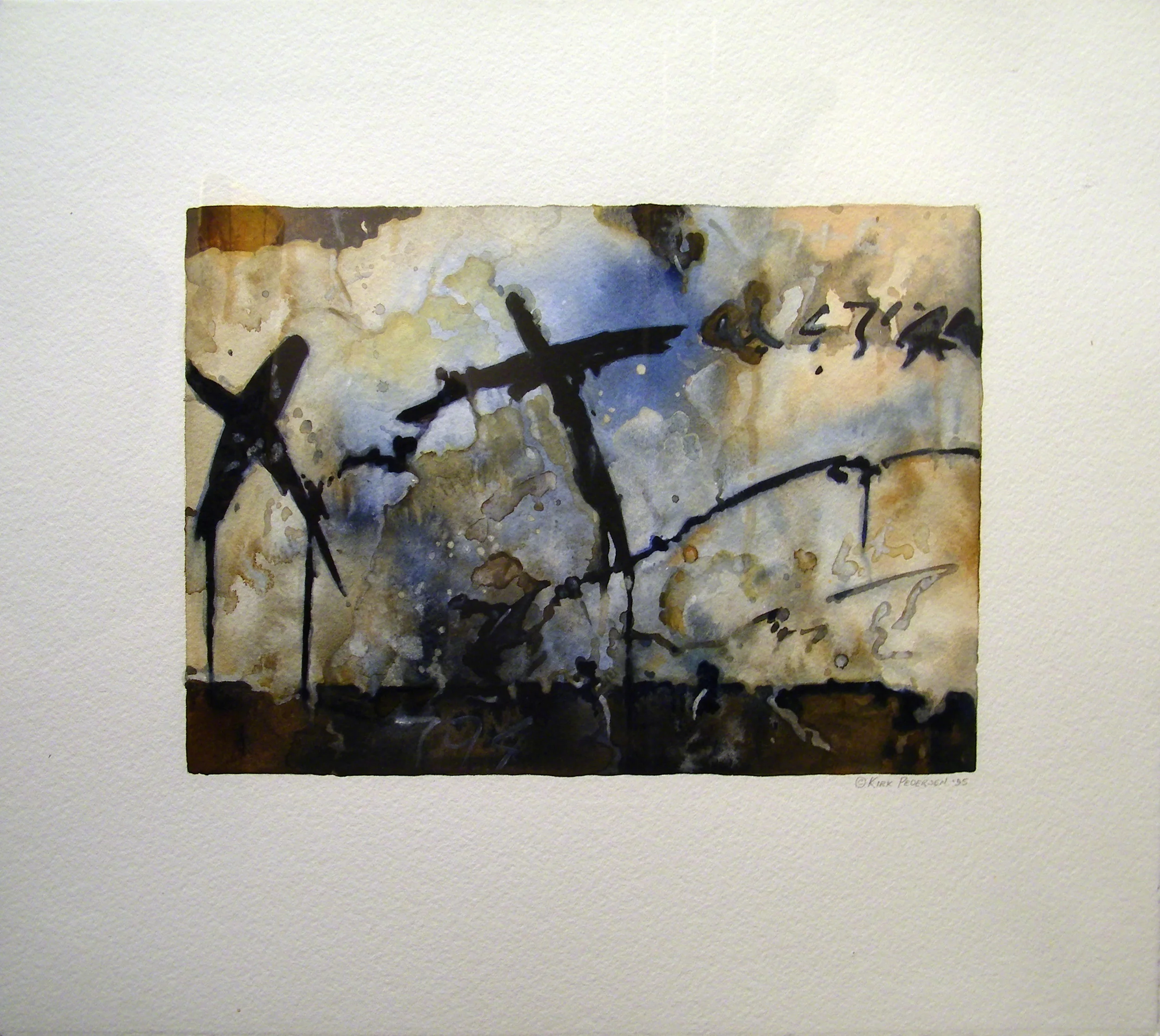 Kirk Pedersen, "794," 1995 watercolor 16 1/4" x 20 1/4"