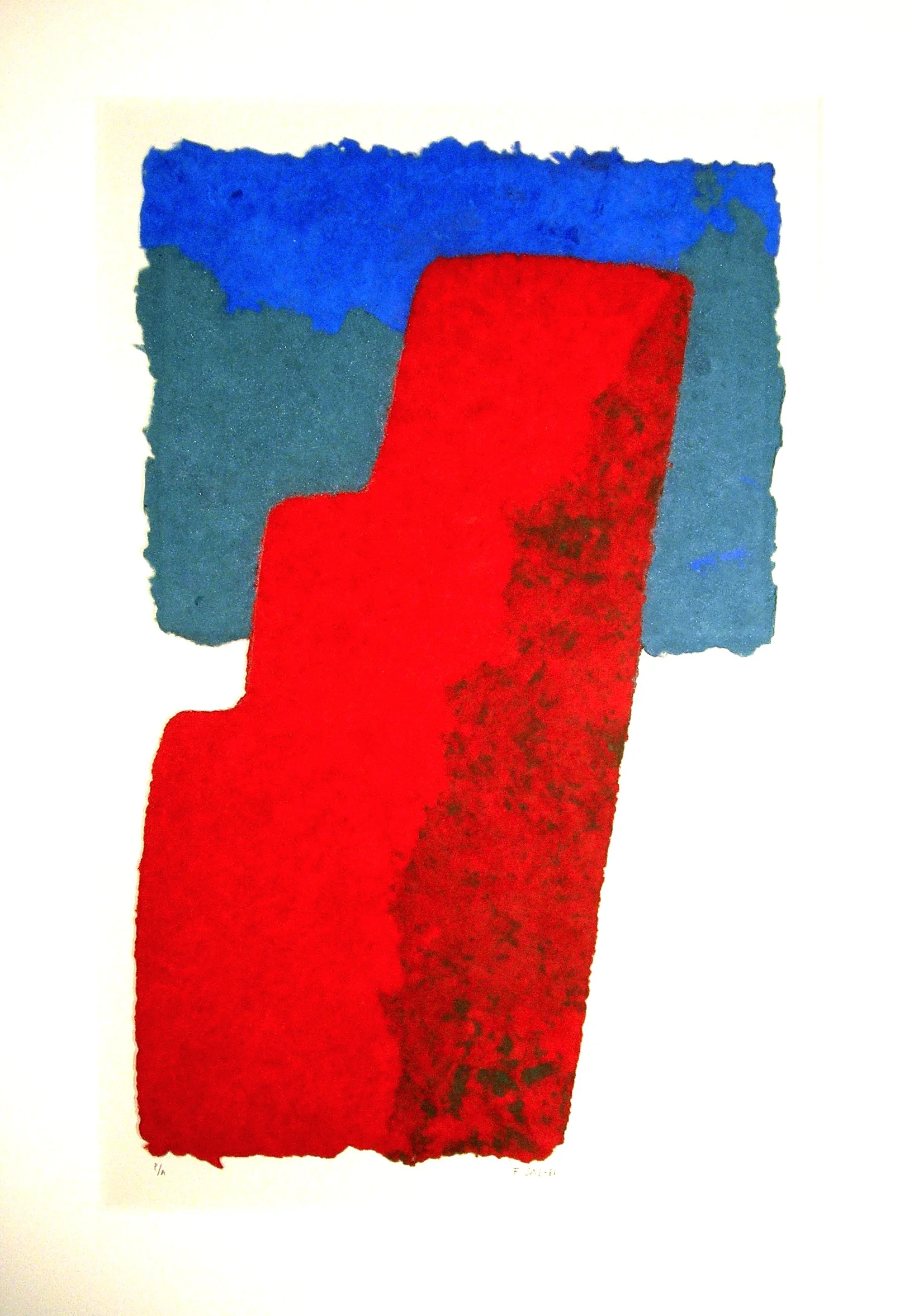 Francisca Sutil, "Tower," 1986 handmade paper multiple, AP 30 1/2" x 21 1/2"