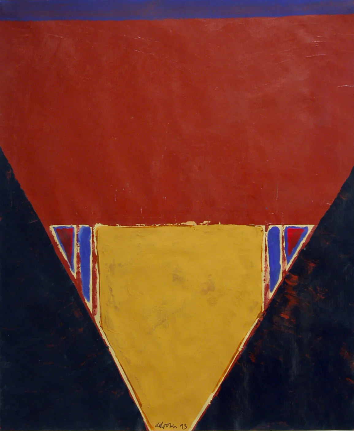 Willem De Looper, "Untitled 1993," 1993 acrylic on paper 22 5/8" x 19 3/4"