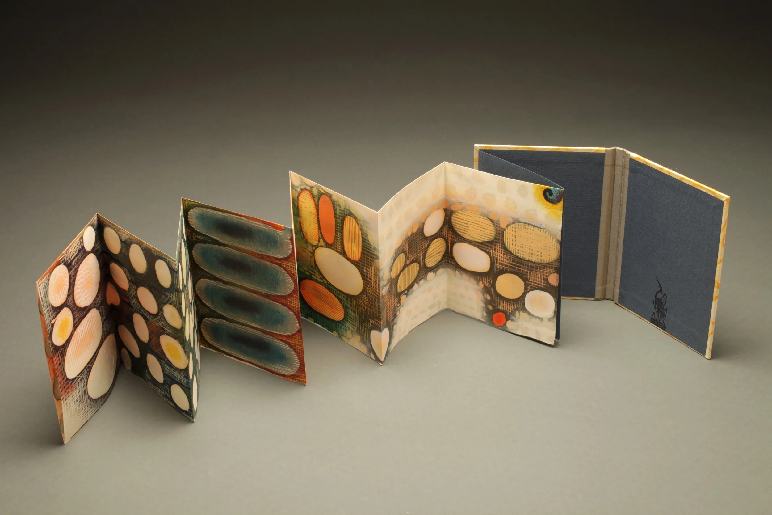 Vastness , 2013-14 woodcut print artist book, 19/20 5 1/4" x 37"