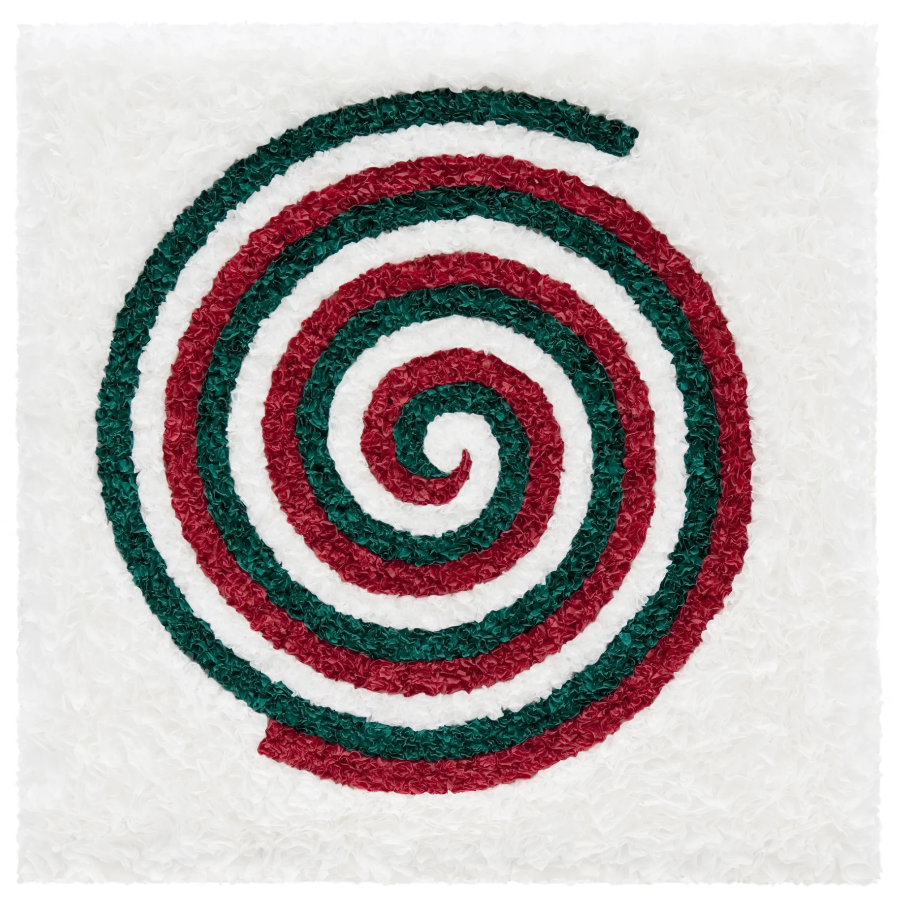 Italy (Spirals 2) , 2008 object with Japanese paper 22" x 22"
