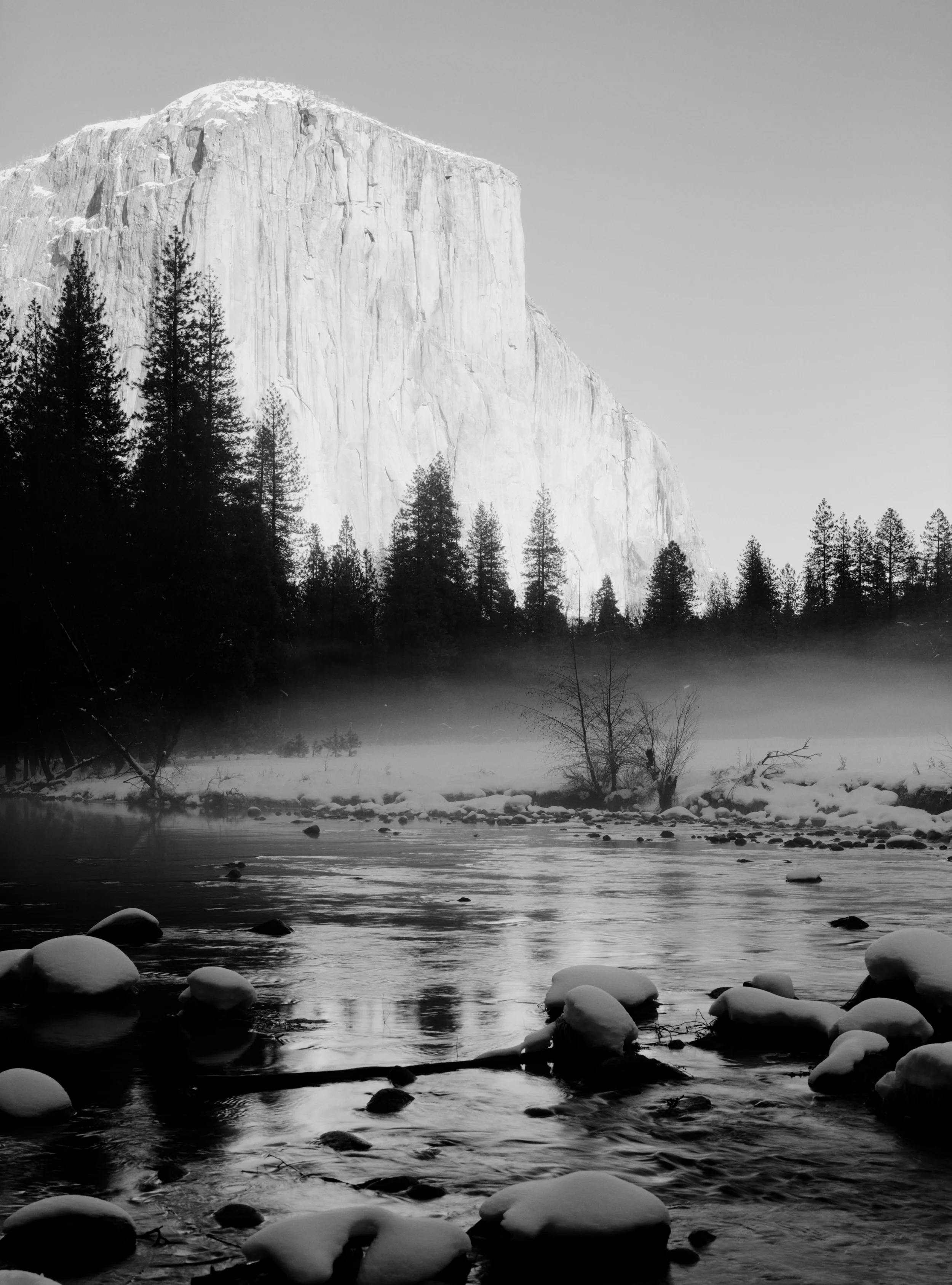 El Capitan , 2006 black and white photography 35 1/8" x 28 1/8"