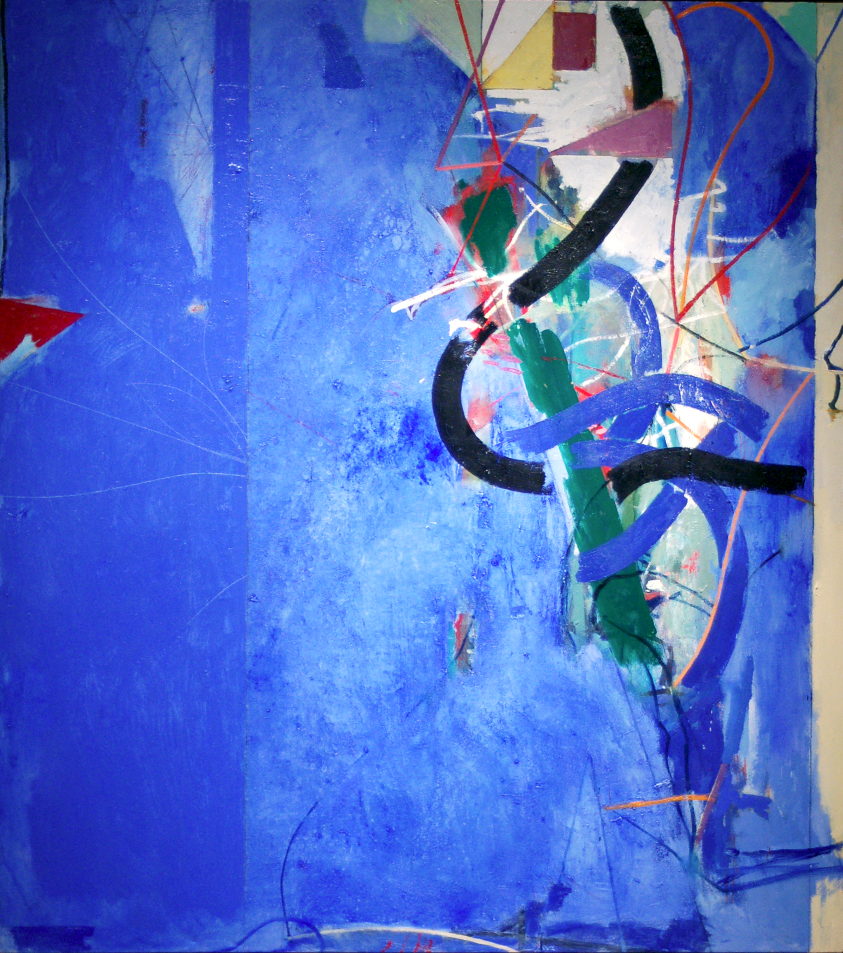 Sawmill Creek , 1998 oil on canvas 55 1/4" x 49 3/8"