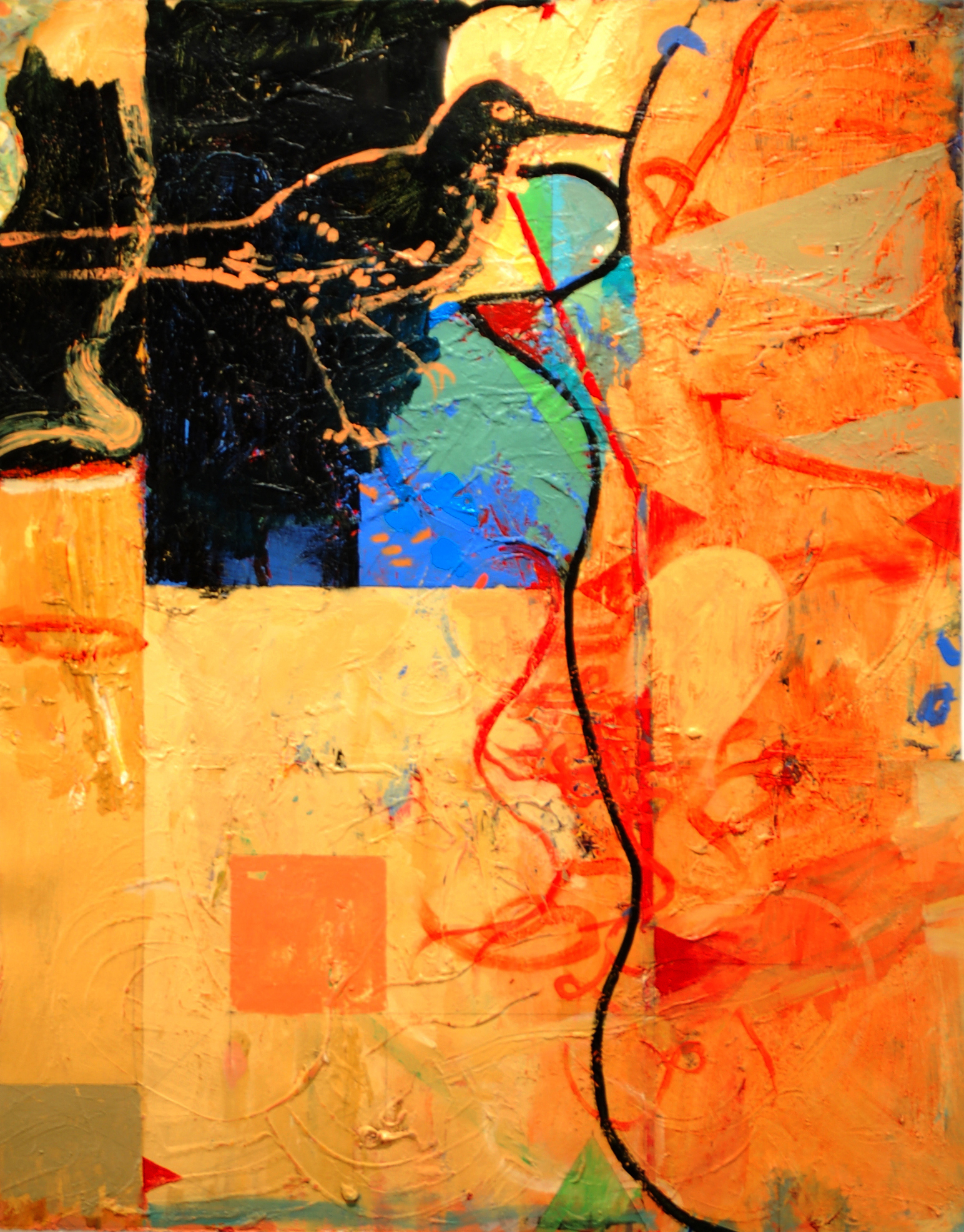 Glenwood , 2007 acrylic on paper 42" x 34"
