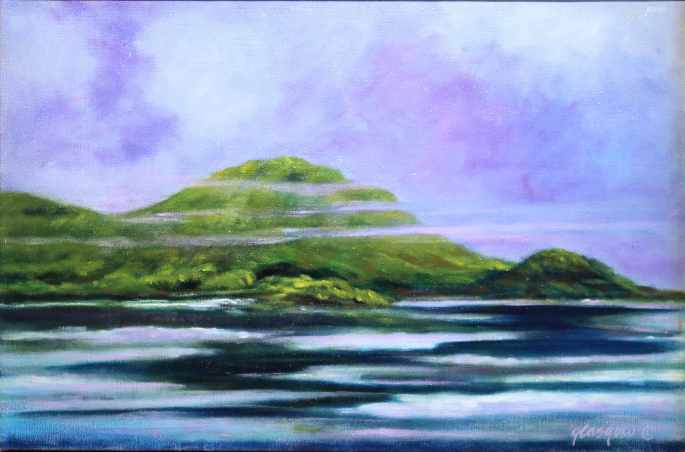 "Straits of Juan De Fuca," 2008 oil on linen 17" x 25"