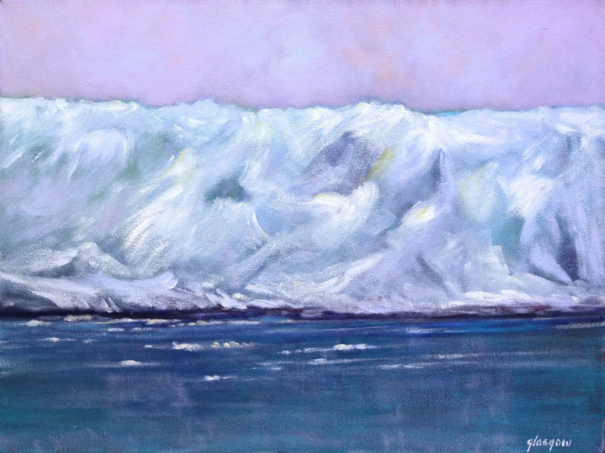 "Hubbard Glacier II," 2008 oil on linen 19" x 25"