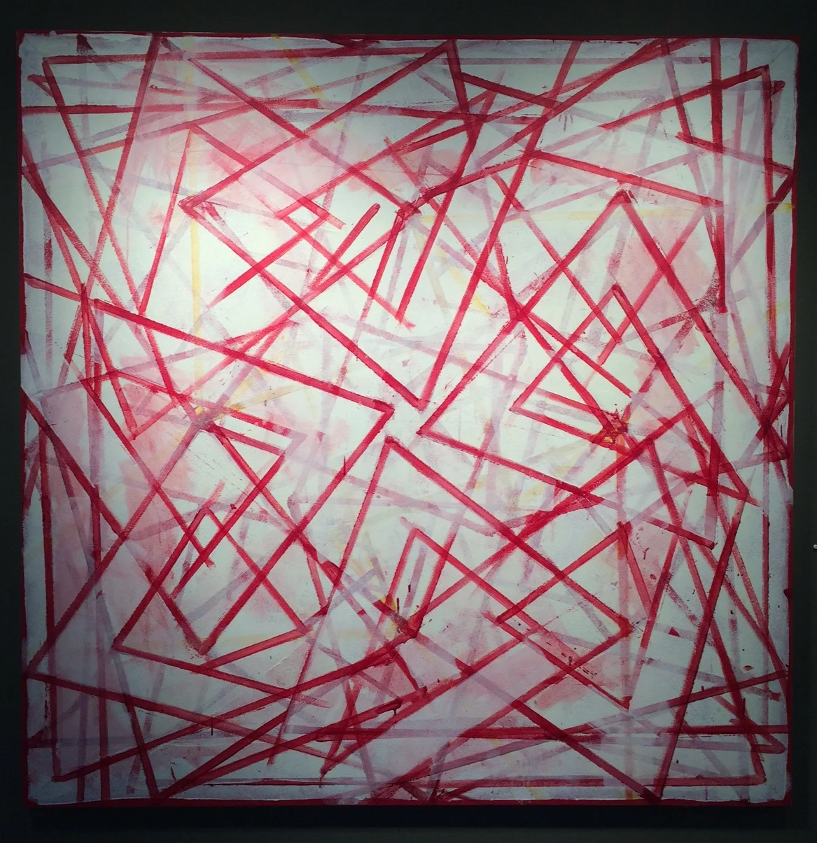 Annette Morriss (BIO) "For Many Reasons," 1998 acrylic on canvason canvas 60 1/2" x 60 1/4" 