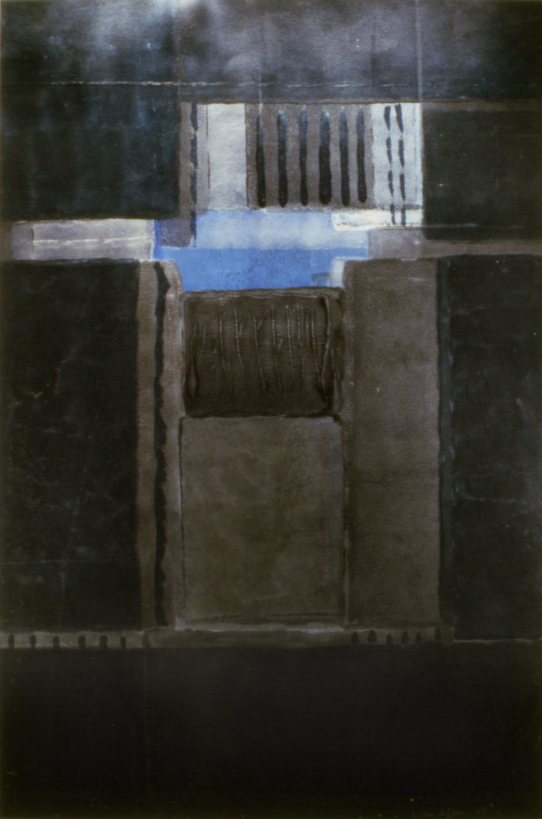 Willem de Looper (BIO) "Untitled," 1999 acrylic on paper 67 7/8" x 47 1/4"