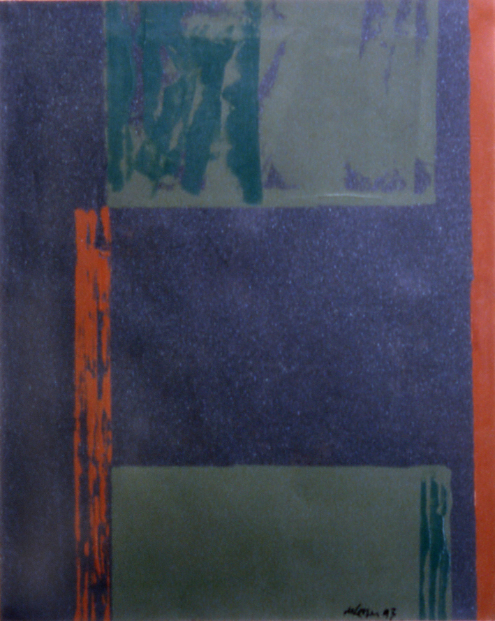 Willem de Looper (BIO) "Untitled," 1993 acrylic on paper 28" x 23"