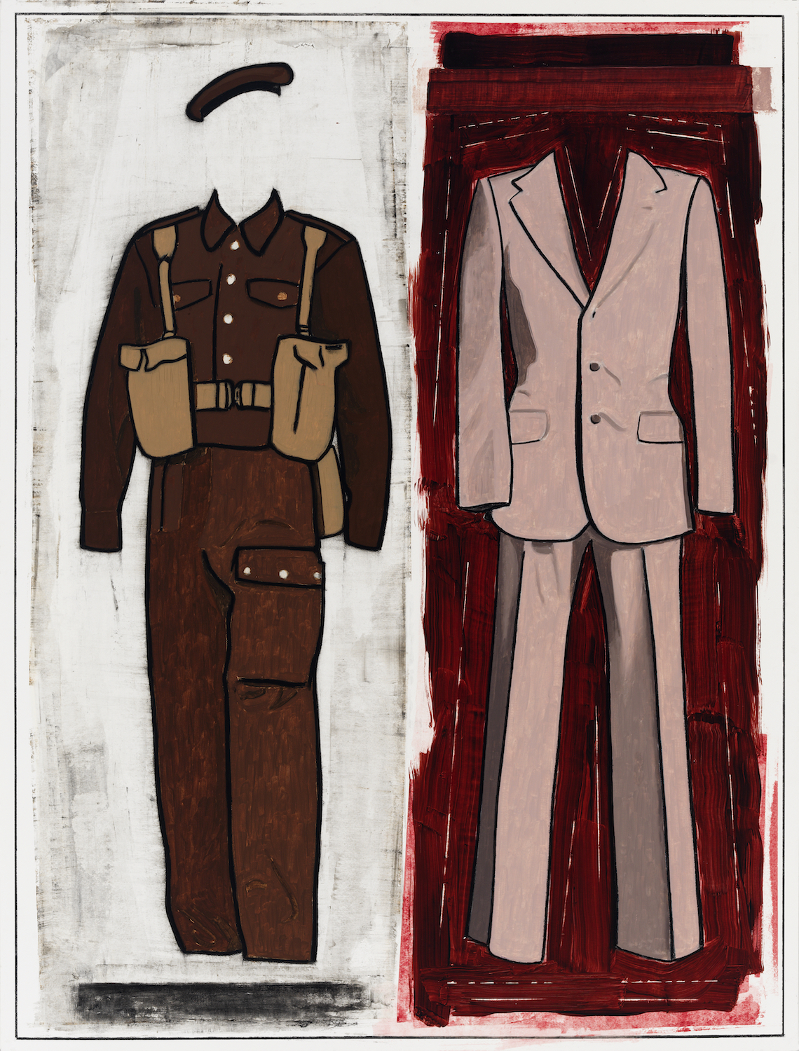 Art Kleinman (BIO) "Transfusion," 2010 mixed media on paper 48" x 36"