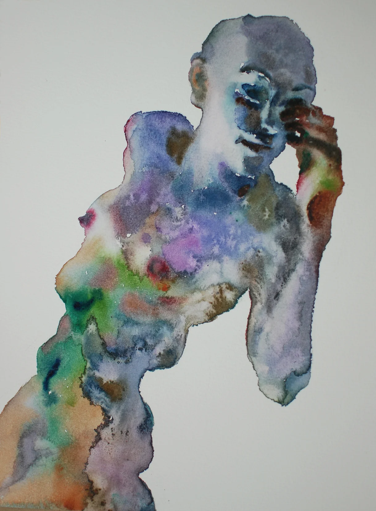 Shanlin Ye "Untitled," 2016 watercolor on paper 14 1/4" x 10 7/8"