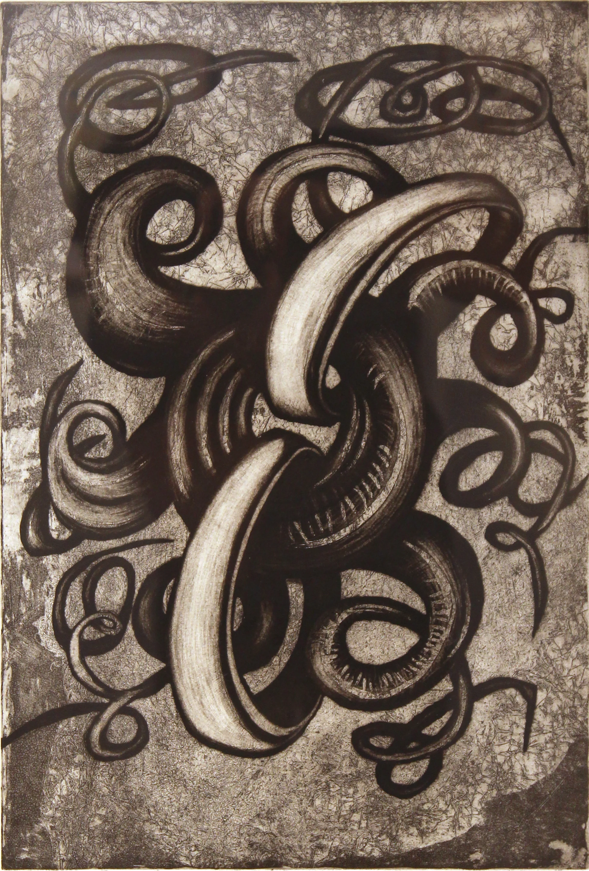 Close the Loop, 1996 etching 3/25 27" x 21"