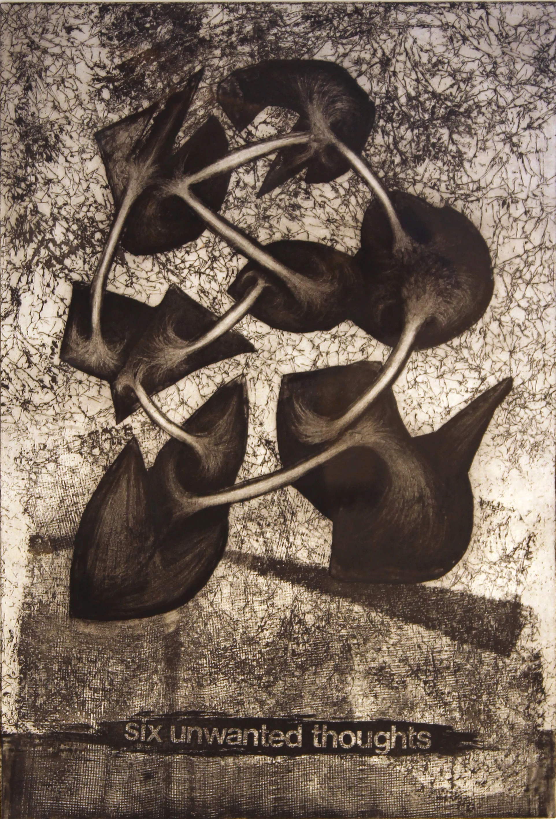 Six Unwanted Thoughts, 1996 etching 3/25 27" x 21"