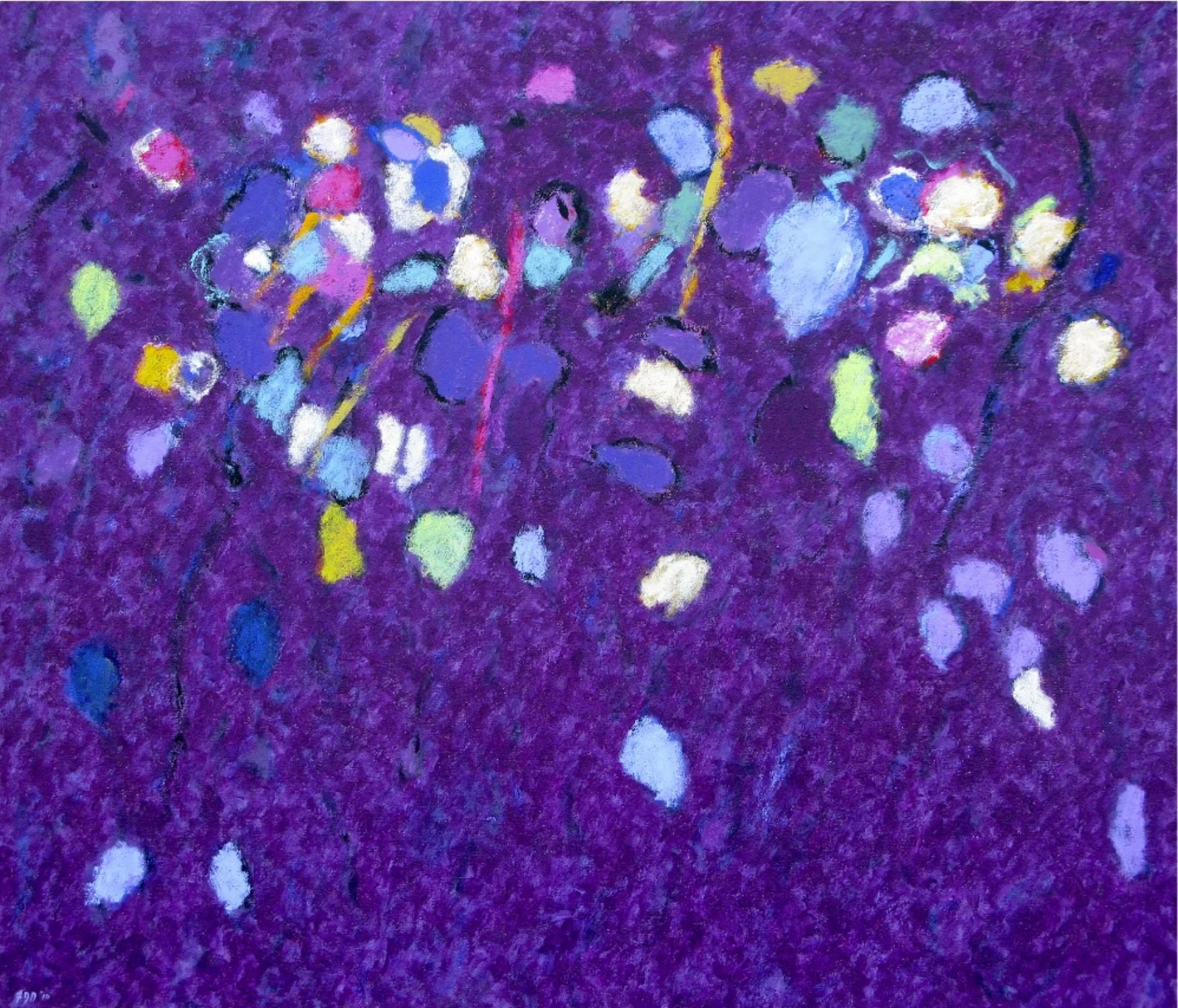 Fredrick Nelson, This Verse , 2010, acrylic on canvas, 38" x 44" 