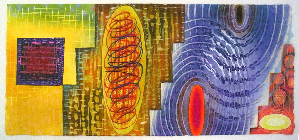 Karen Kunc (BIO) Rifts of Condensities , 2016 woodcut 21" x 36"