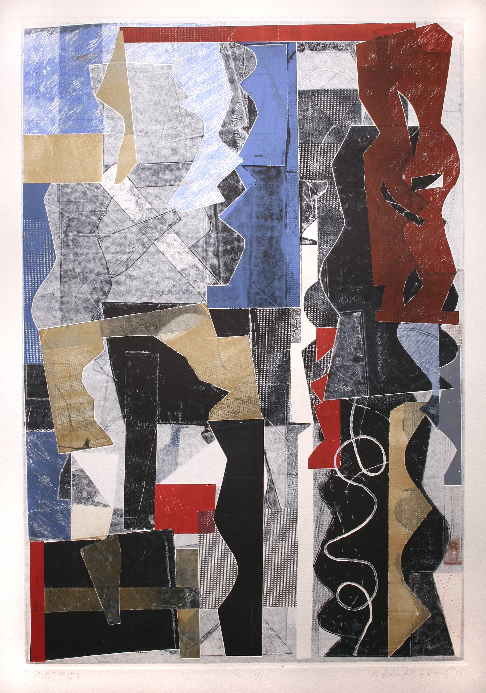 Michael Marshall (BIO) , MT #52 , 2011, mono print, 33" x 25"