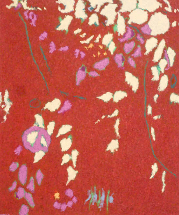 Flowers in Return , 2016, oil on canvas, 44" x 37 1/8"