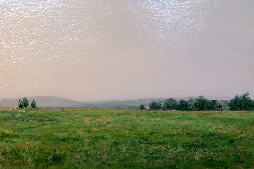 Adam Straus (BIO) , Catskills Early Morning , 2009, oil on paper, 14" x 17"