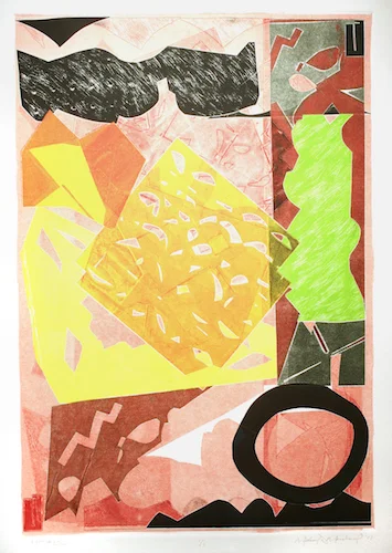 #22 , 2011, mono print, 33 1/4" x 25 1/4"