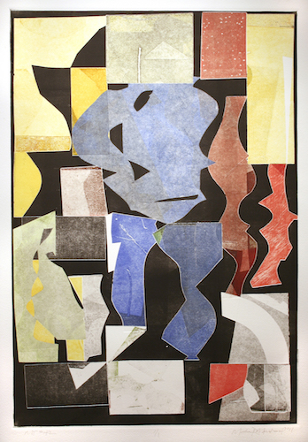 #42 , 2011, mono print, 33 1/4" x 25 1/4"