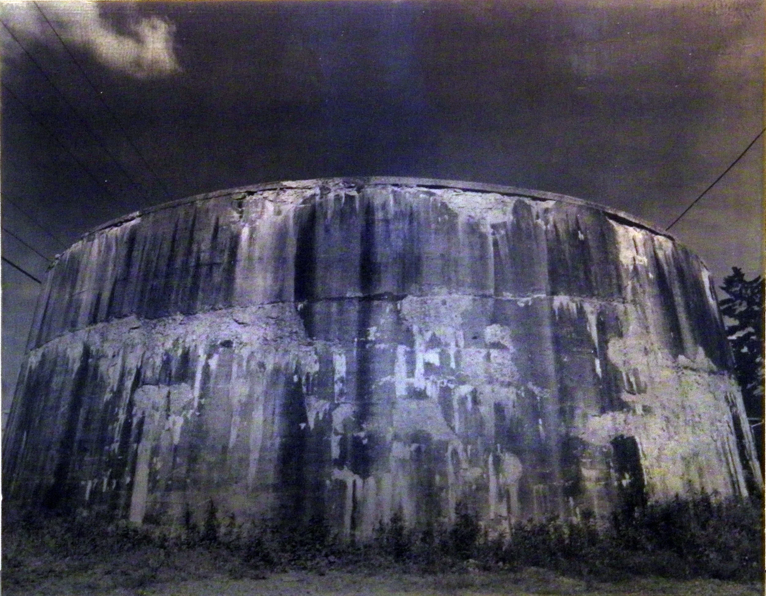 Carl Goldhagen (BIO) , Lava Tank , 1994, photo emulsion on lead 1/3, 29 1/2" x 37"