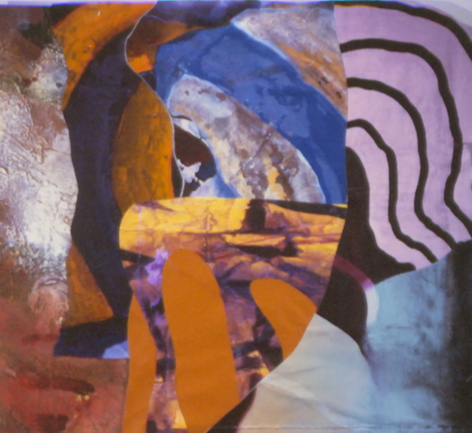 Kirk Pedersen "Dior," 2000 acrylic on canvas 34 3/8" x 35 5/8"