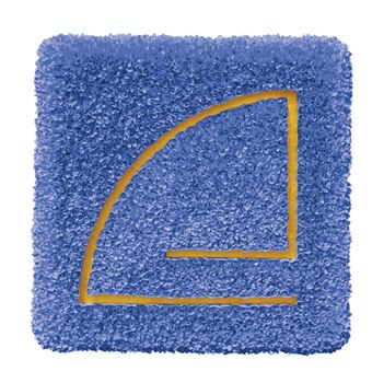 Lore Bert, “Chinese Form (Chinesische Form),” 2009, multiple object with Japanese paper and gold leaf, 12/14, 12 7'/16” x 12 7/16”