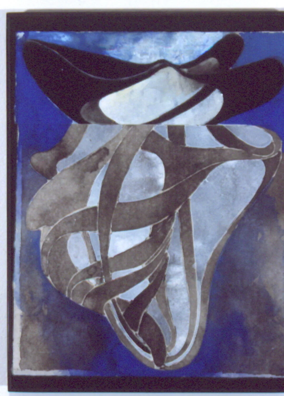 Steven Sorman, “February 13,” 1996, gel, gouache, oil, oil pastel watercolor, collage, pastel on handmade indian paper, 10” x 8”, $1200
