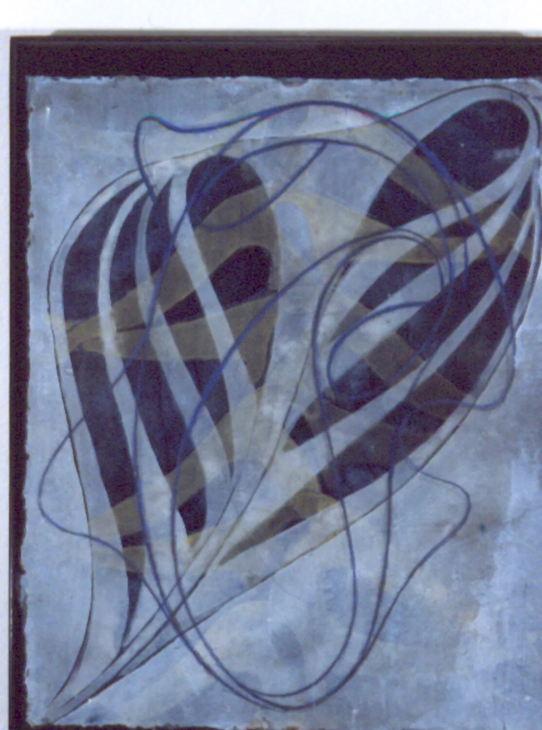 Steven Sorman, “February 27,” 1996, gel, gouache, oil, oil pastel watercolor, collage, pastel on handmade indian paper, 10” x 8”, $1200