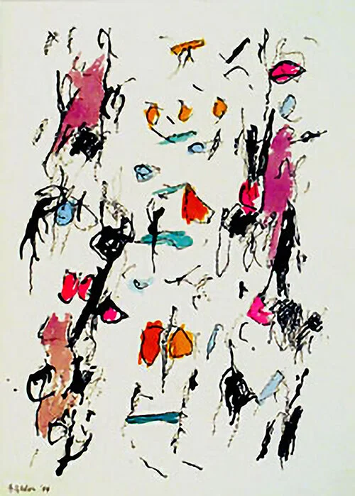 Fredrick Nelson, “Such a Fool,” 2005, india ink and watercolor on paper, 21 1/4” x 17 1/4”, $1100