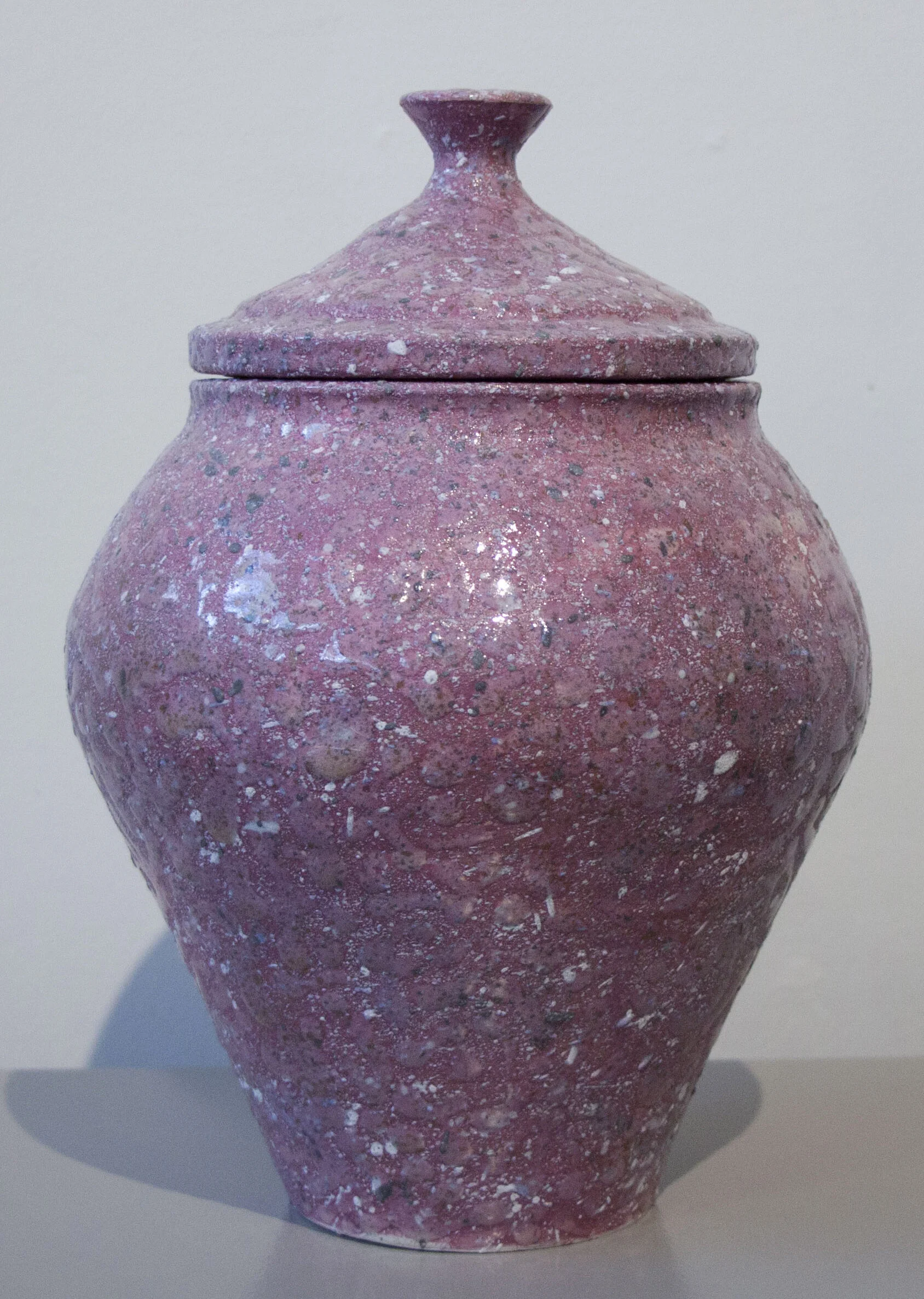 William Yonker, “Lidded Jar #226,” 2016, earthenware, 10 1/2” x 7”, $900