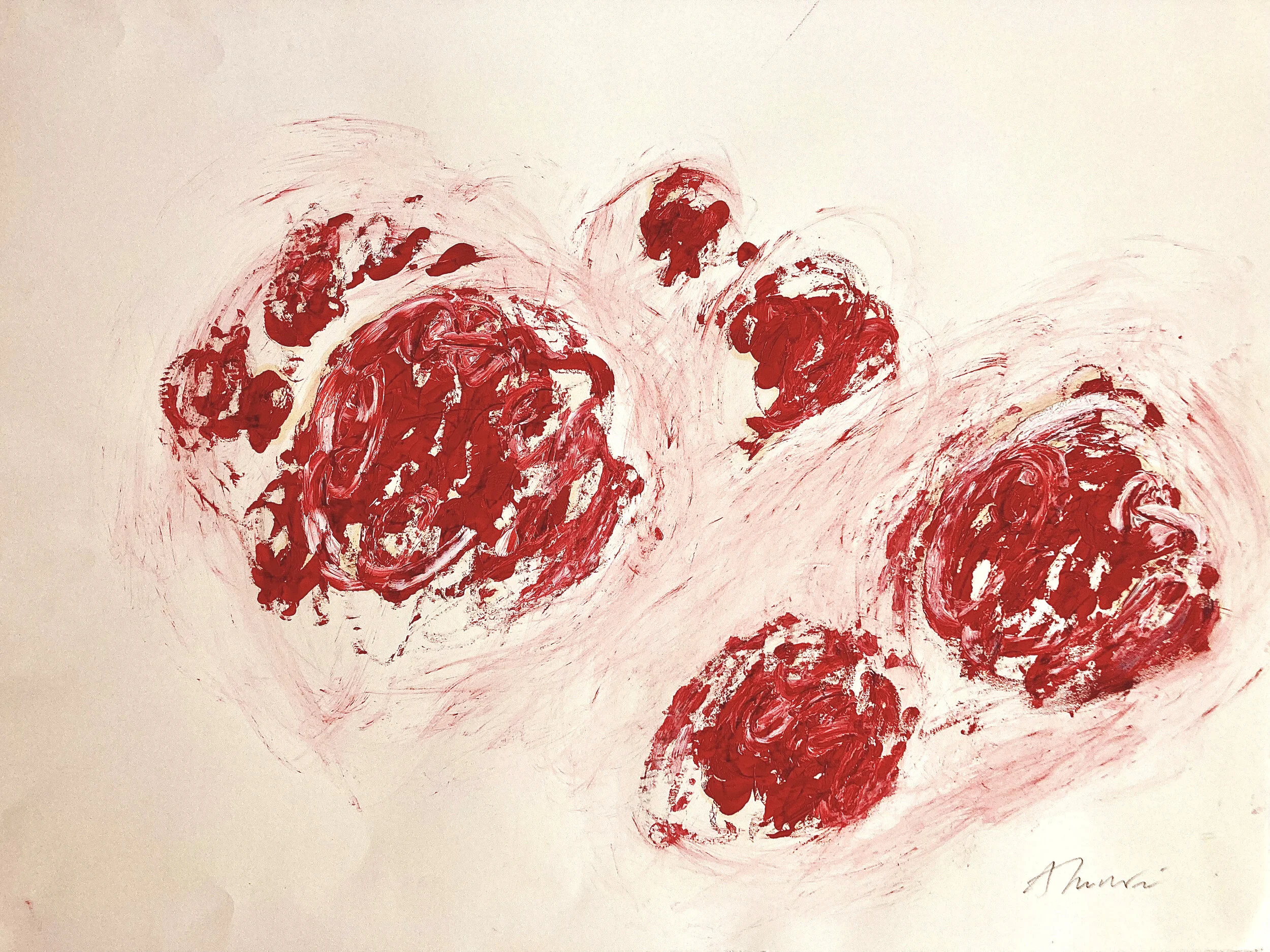 Adrian Luchini, “The British Garden, Study 1,” 2021, oil on paper, 33 ¾” x 41 ½”