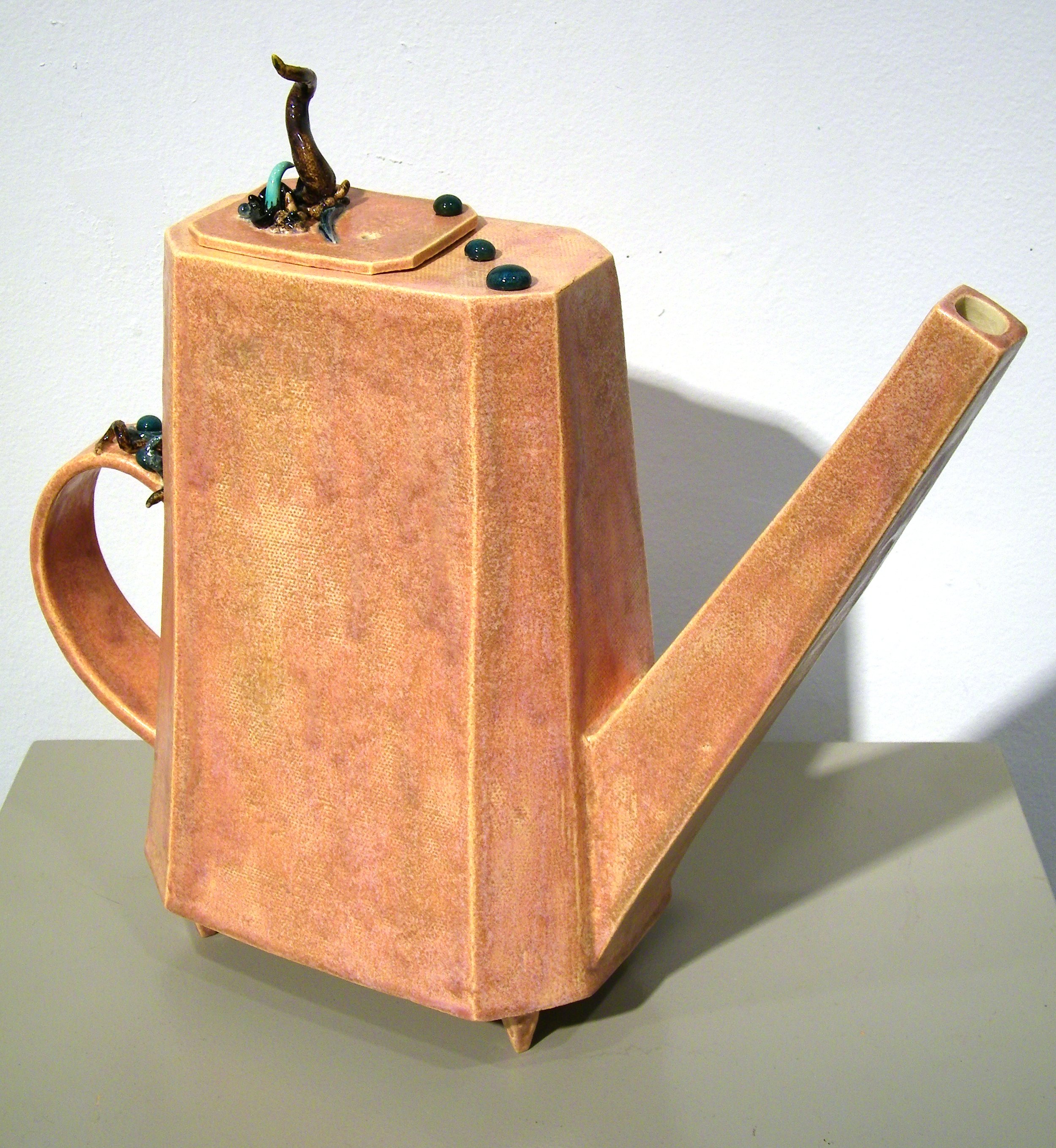  William Yonker, “Teapot,” 2012, ceramic, 12” x 12 1/2” x 4” 