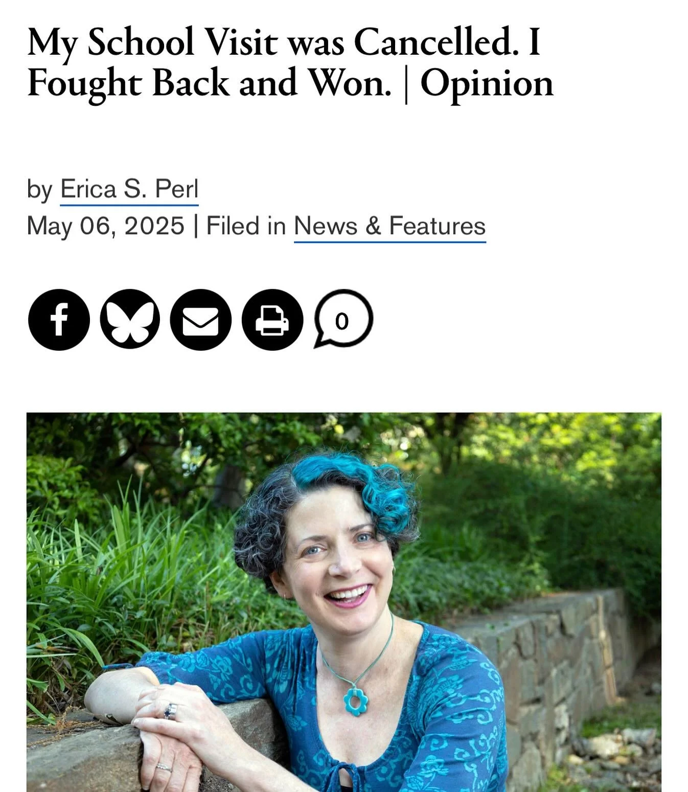 I had a school visit cancelled recently. Here&rsquo;s what I did about it, and why it matters. (Link in bio.) Much love for everyone who was there for me - you know who you are! @authorsagainstbookbans @penamerica @authorsguild @ala_oif @hownowbookin