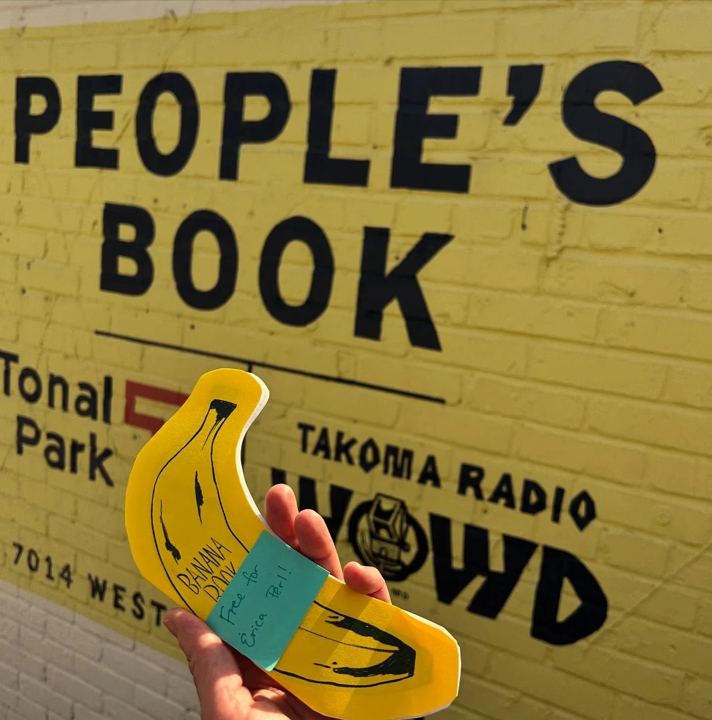 Why do I love @peoplesbooktakoma? Well, they just get me! Want proof? Today they gifted me this awesome banana zine! (Which, TBH, is brilliant in more ways that one). Thanks so much. Love my indies! #shoplocal #indiebookshop #indiesrock #bananasofmyr
