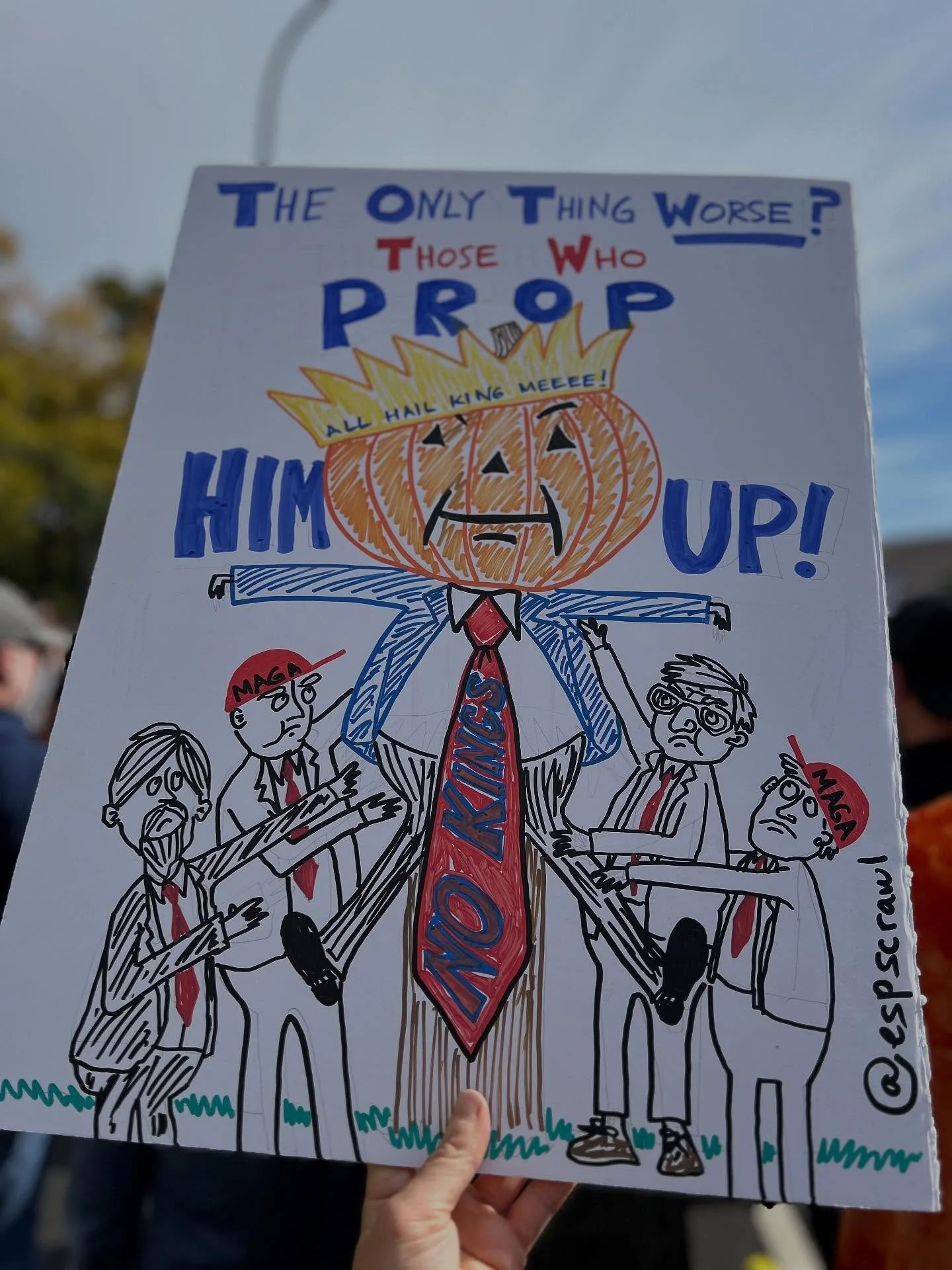 The only thing worse! #nokings #nokingsprotest #freedc