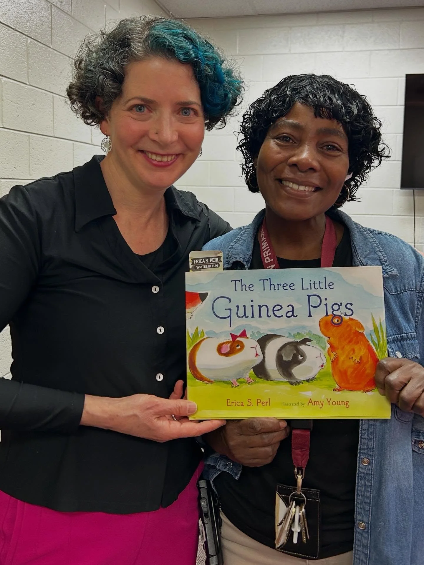 I had a great visit to Poquoson Primary School yesterday, where The Great Louweezie was this year&rsquo;s One Book One School selection. After I presented to the kids, the school custodian 
came to talk about my books (and show me a picture of her gu