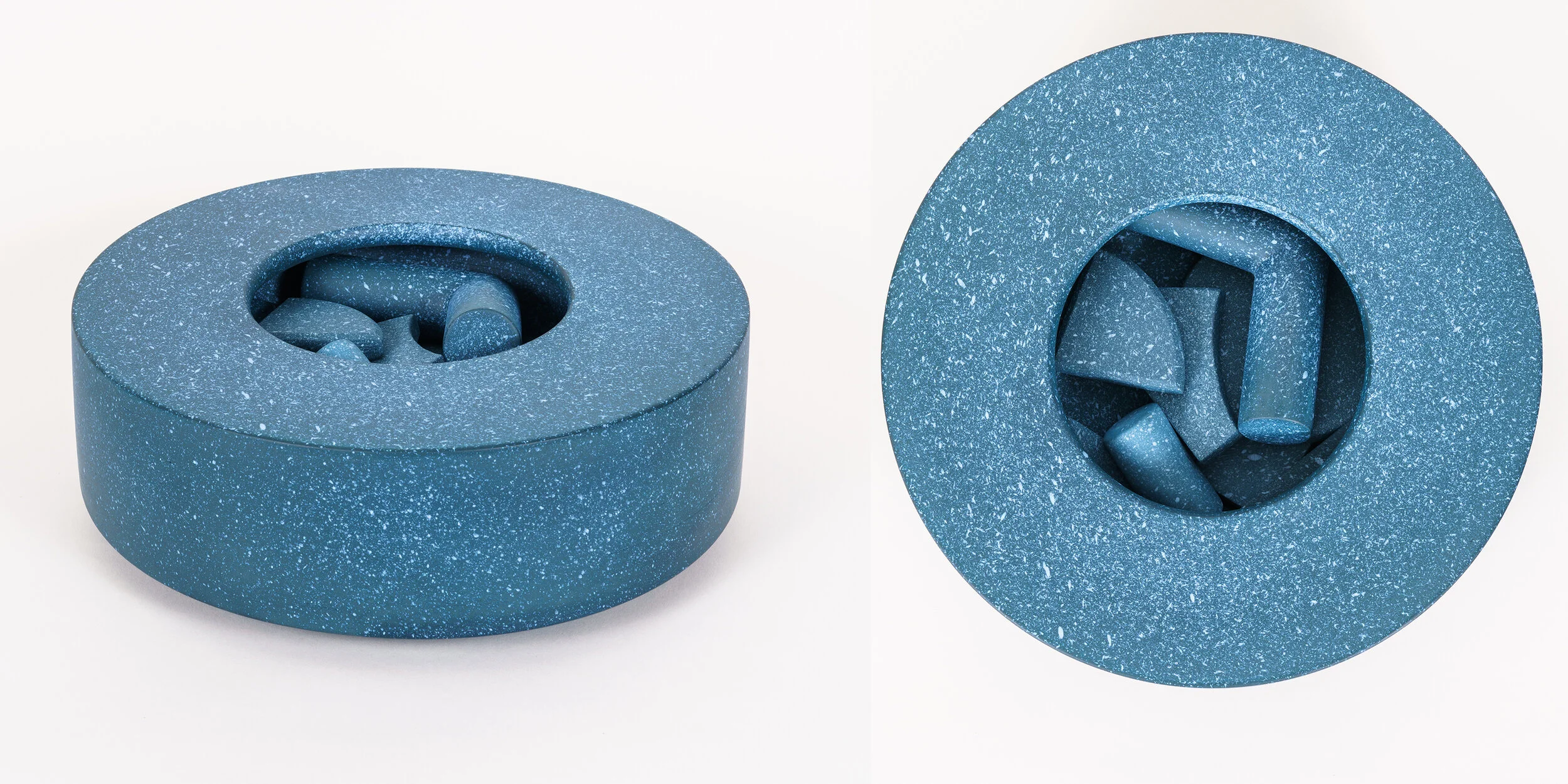 Low Works (Inner Pipes and Bars) /// ceramic, terra sigillata  /// 4 x 12 x 12 /// 2019