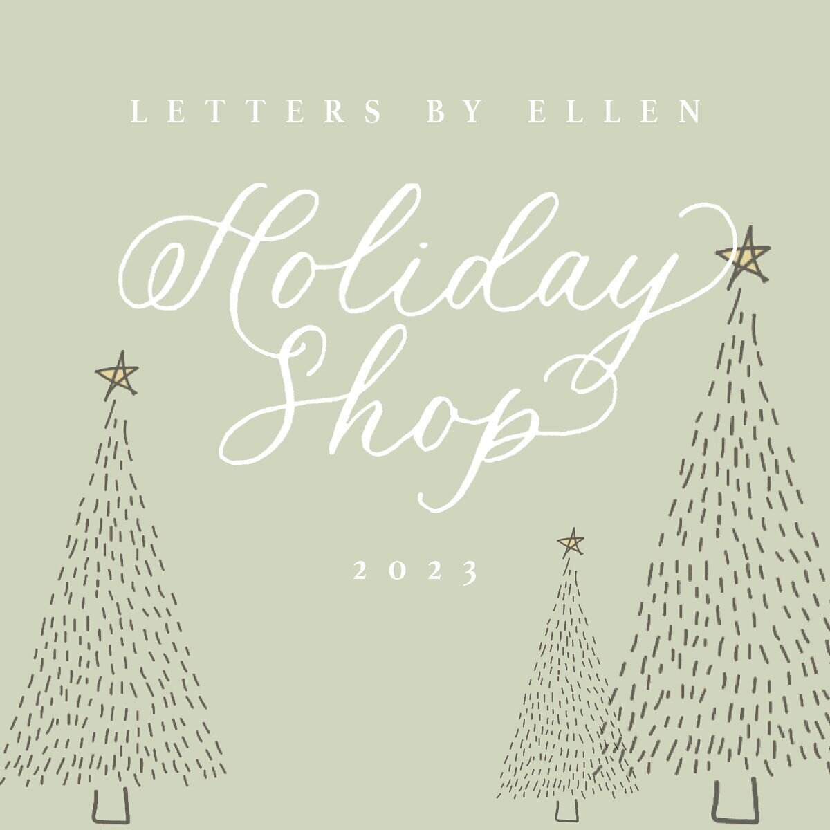 The countdown is on&hellip;coming Wednesday! 

#shopsmall #shoplocal #handmadeholiday #supportsmallbusiness #edmondswa #lettersbyellen