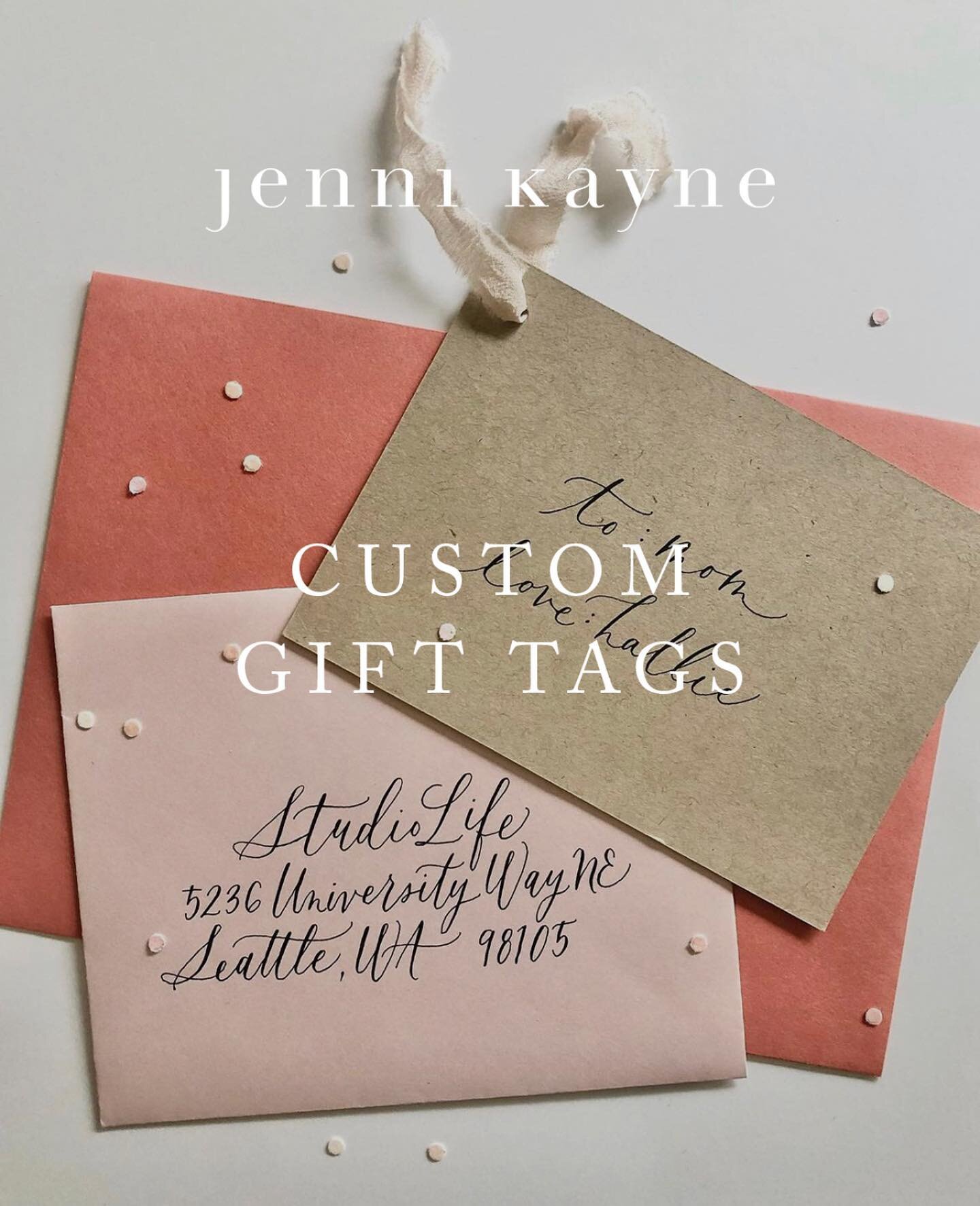 Join me at @jennikayne in @shopuvillage this Saturday, December 10th, for holiday shopping and complimentary custom gift tags from 11-2pm! Merry merry!