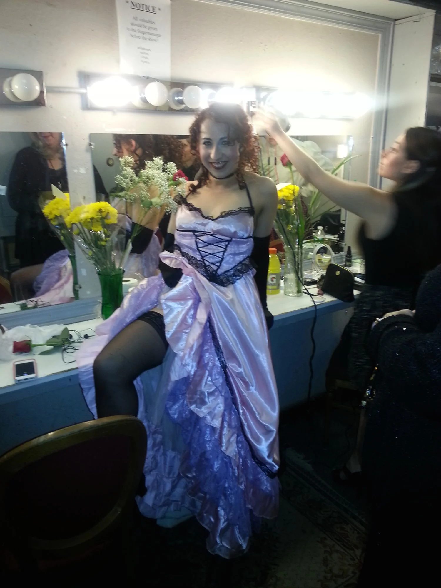 Behind the Scenes: the dressing room of the ATA Chernuchin Theatre. (Click to enlarge.)