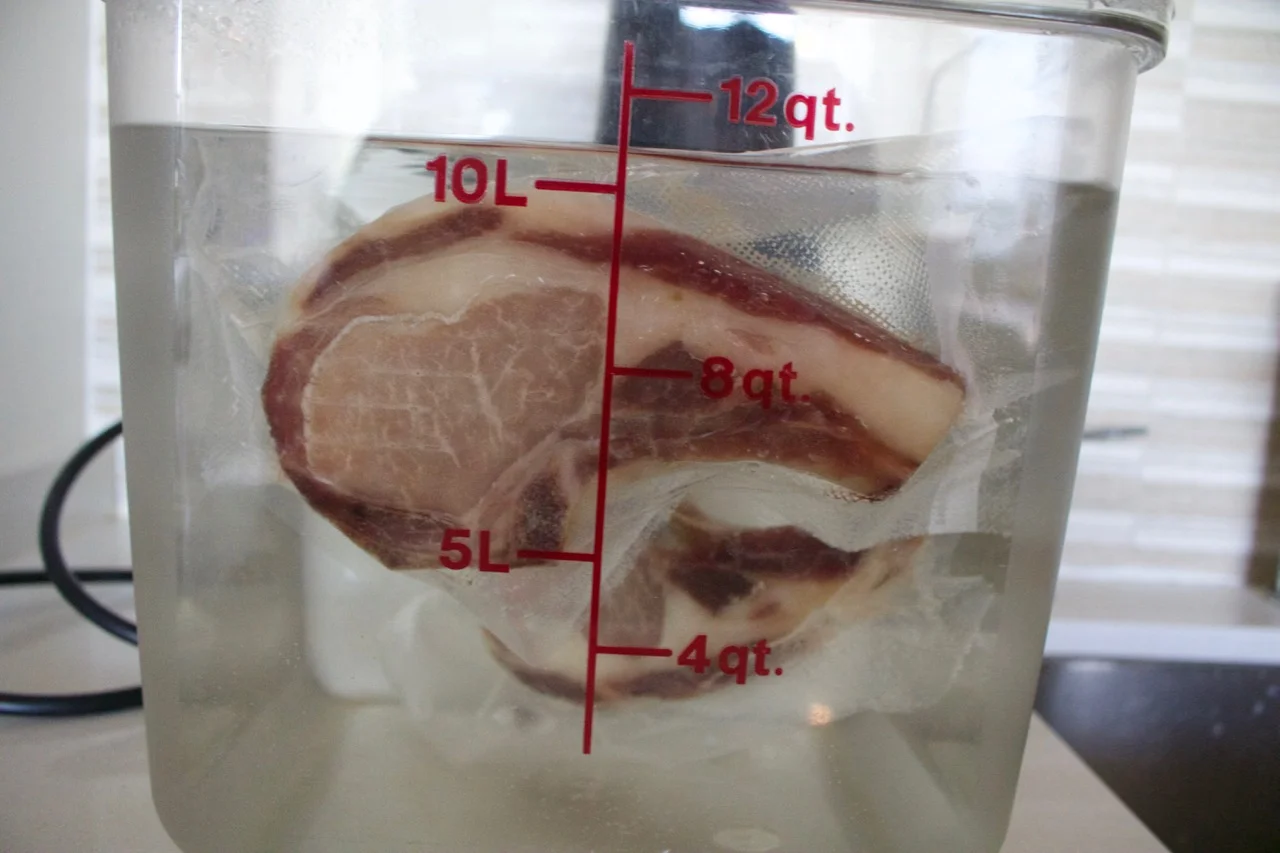 Anthony LeDonne Cooks Pork Chops In A Water Bath.jpg