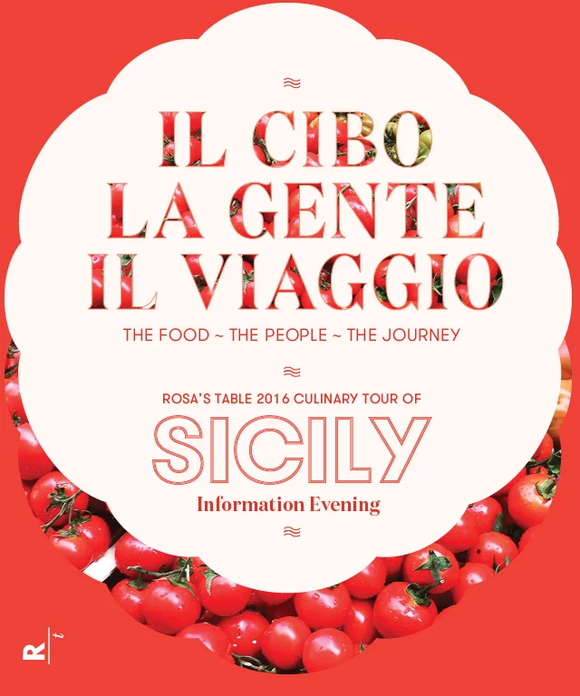 Culinary Tour of Sicily 2016 Information Evening