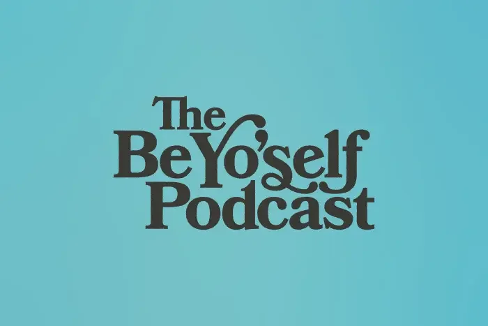 Logo for The Be-Yoself Podcast.