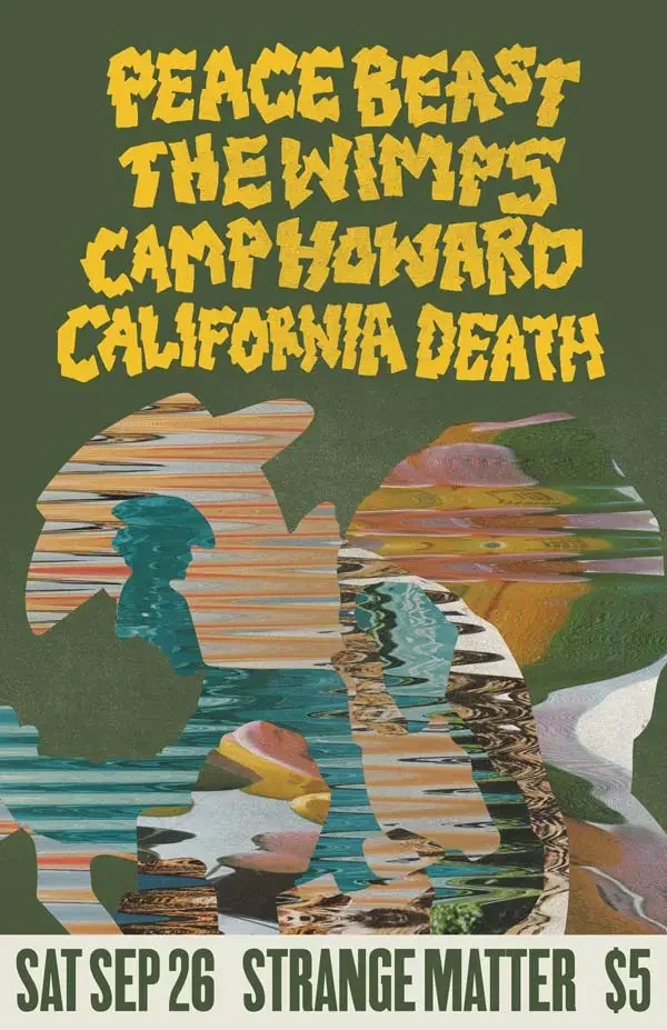 Show poster designed for Peace Beast.